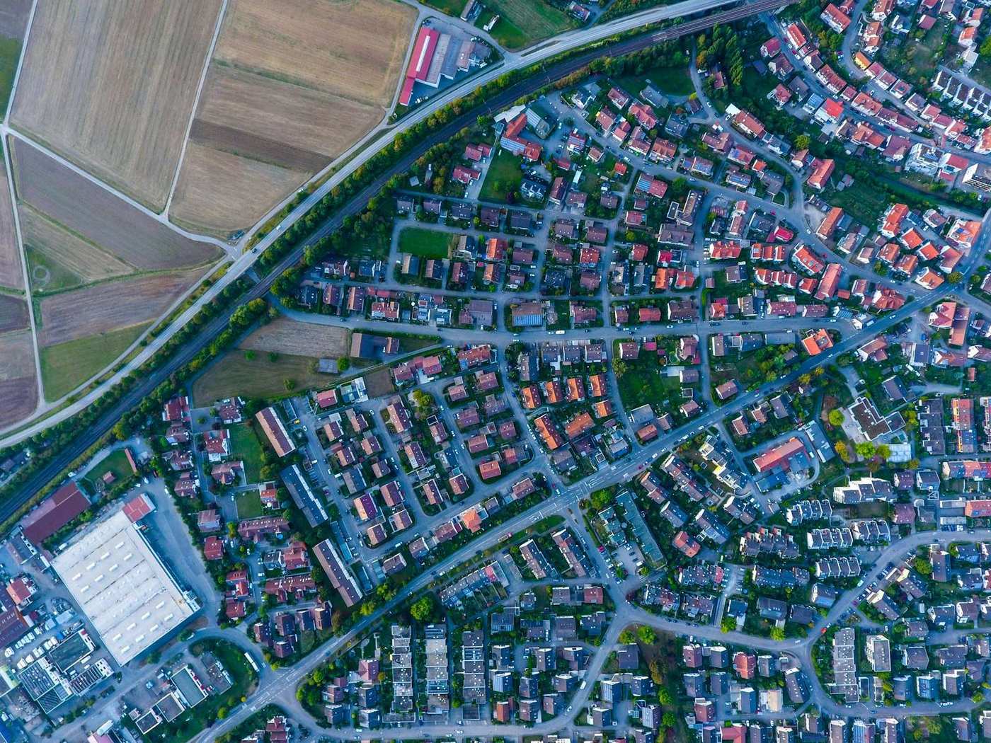 Et droneortofoto — et sømløst, målbart luftkort, vist i Orthosite.
